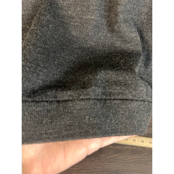 Lululemon Merino Wool-Blend Ribbed Crewneck Sweater in Heathered Black Large - Picture 4 of 9